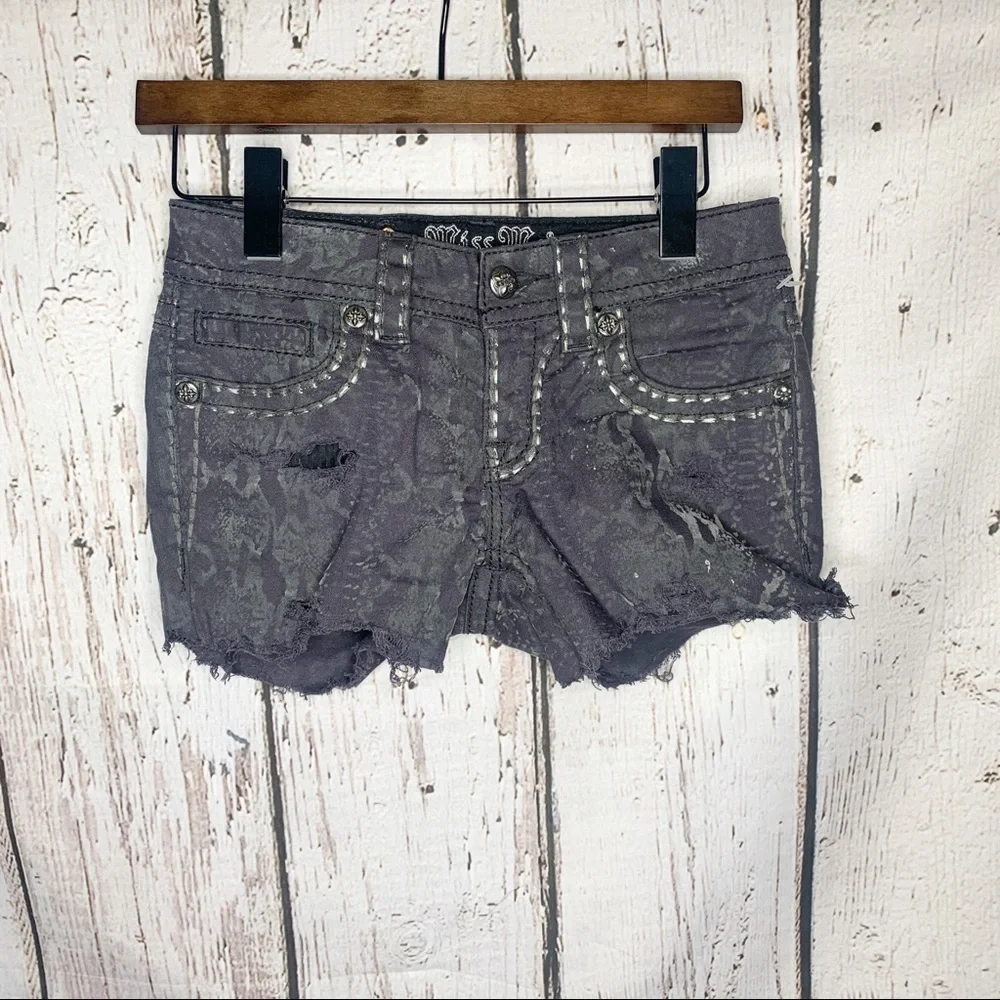 •Miss Me•Cargo Python Shorts•24 - Picture 2 of 2